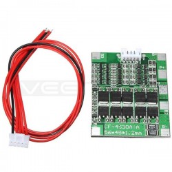 Battery Charge Protection Module 4S 30A for 18650 Lithium Ion Battery - 14.8V with Cable