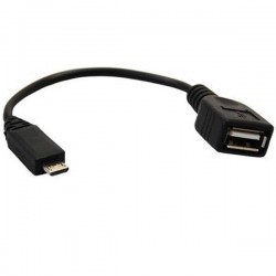 USB 2.0 Micro Male to USB A Female OTG Cable