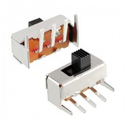 SPDT Two Position Mini Slide Switch - Right Angle - 0.1" Pitch SPDT Two Position Mini Slide Switch - Right Angle - 0.1" Pitch