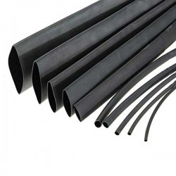 Heat Shrink Tube - 35mm Dia, Black, 1 Meter Length